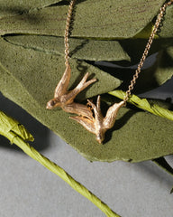 Pompeii Love Swallow Necklace
