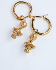 Pompeii Goddess Statue Earring